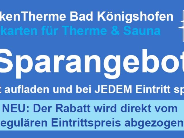 Wertkarten – Sparangebot
