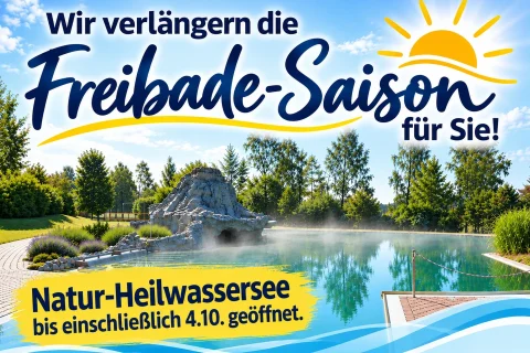 Verlängerte Freibadesaison im Heilwassersee